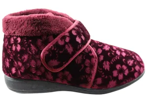 Scholl Orthaheel Dale Womens Comfort Supportive Boot Indoor Slippers