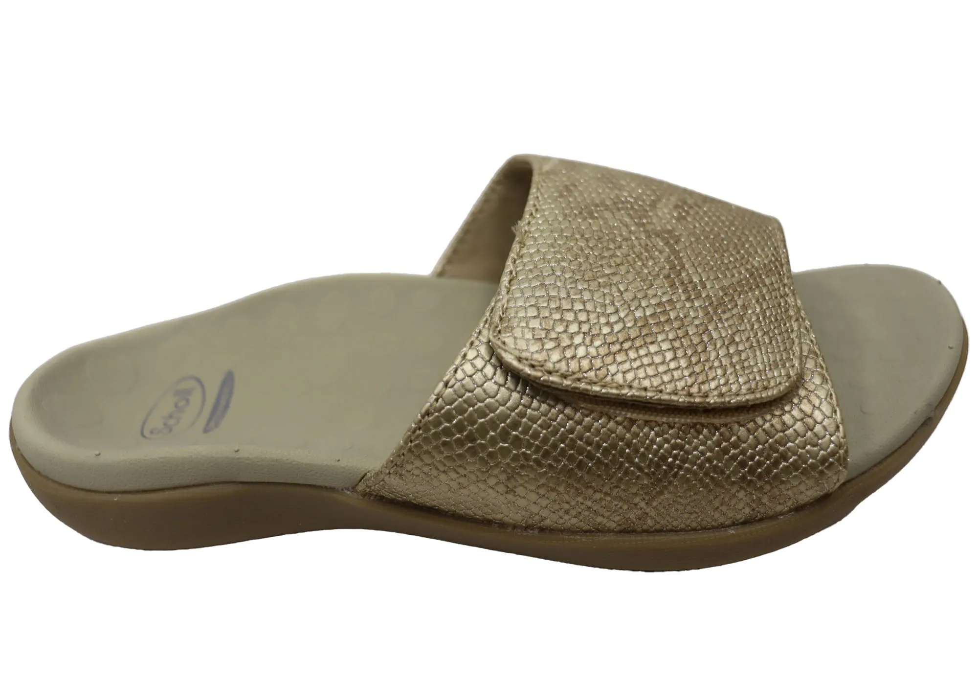 Scholl Orthaheel Samos II Womens Comfortable Supportive Slides Sandals