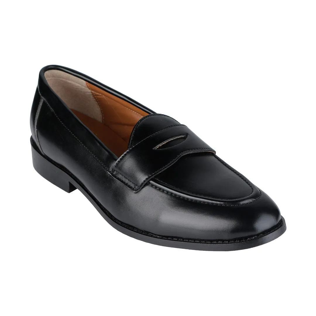 Siena Timeless Black Classic Penny Loafers