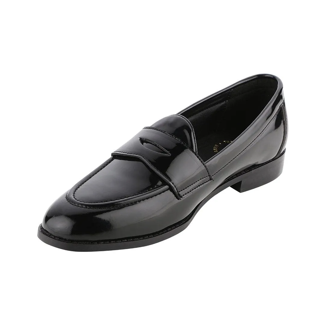 Siena Timeless Patent Black Classic Penny Loafers