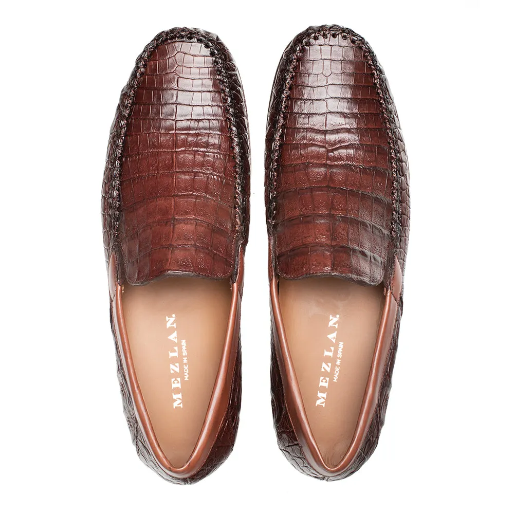 Simon II Crocodile Moccasin