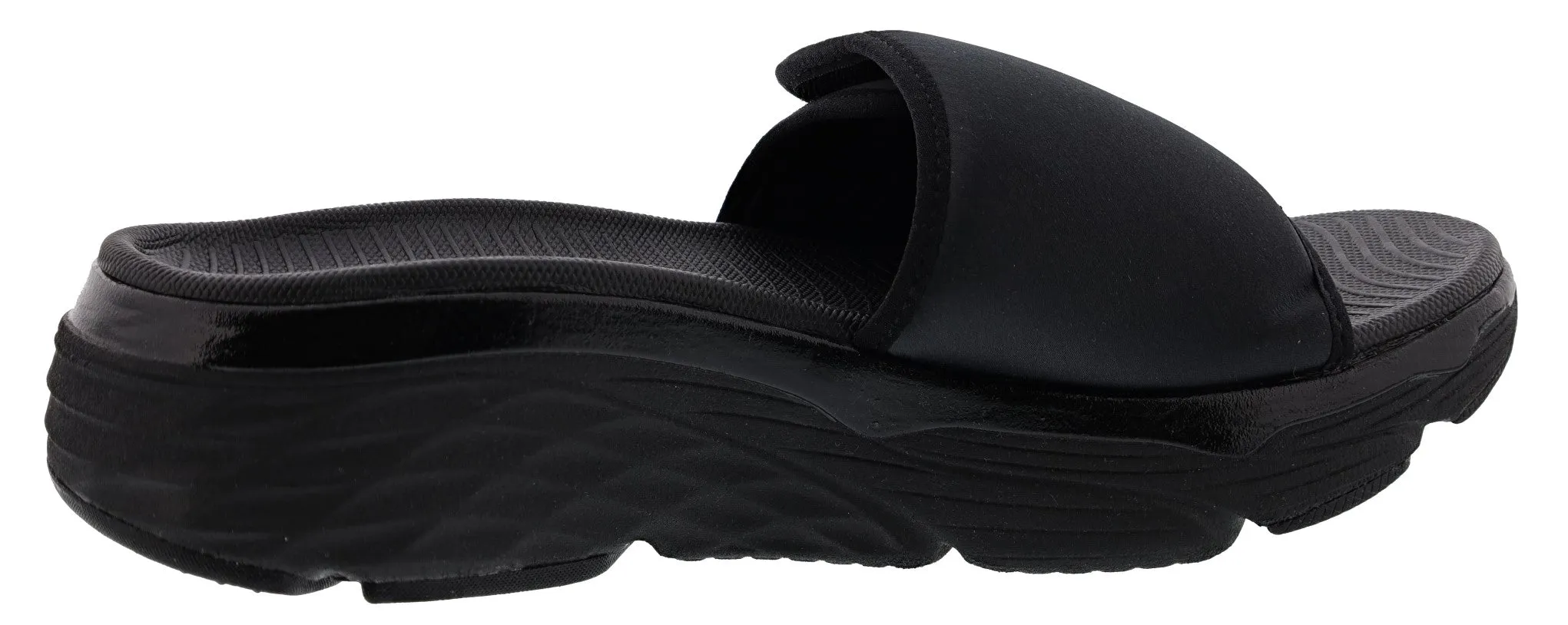 Skechers Women's Max Cushioning Adjustable Strap Slip On Exclusive Sandal