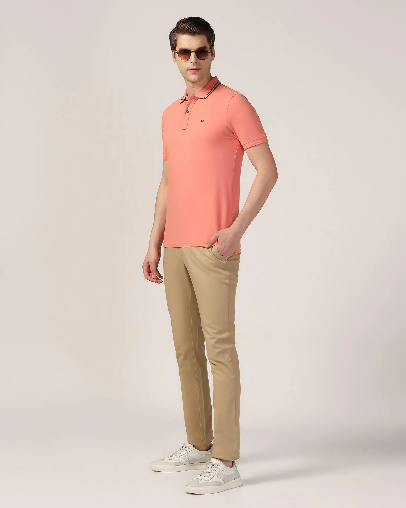 Slim Fit B-91 Casual Khaki Solid Khakis - Mint