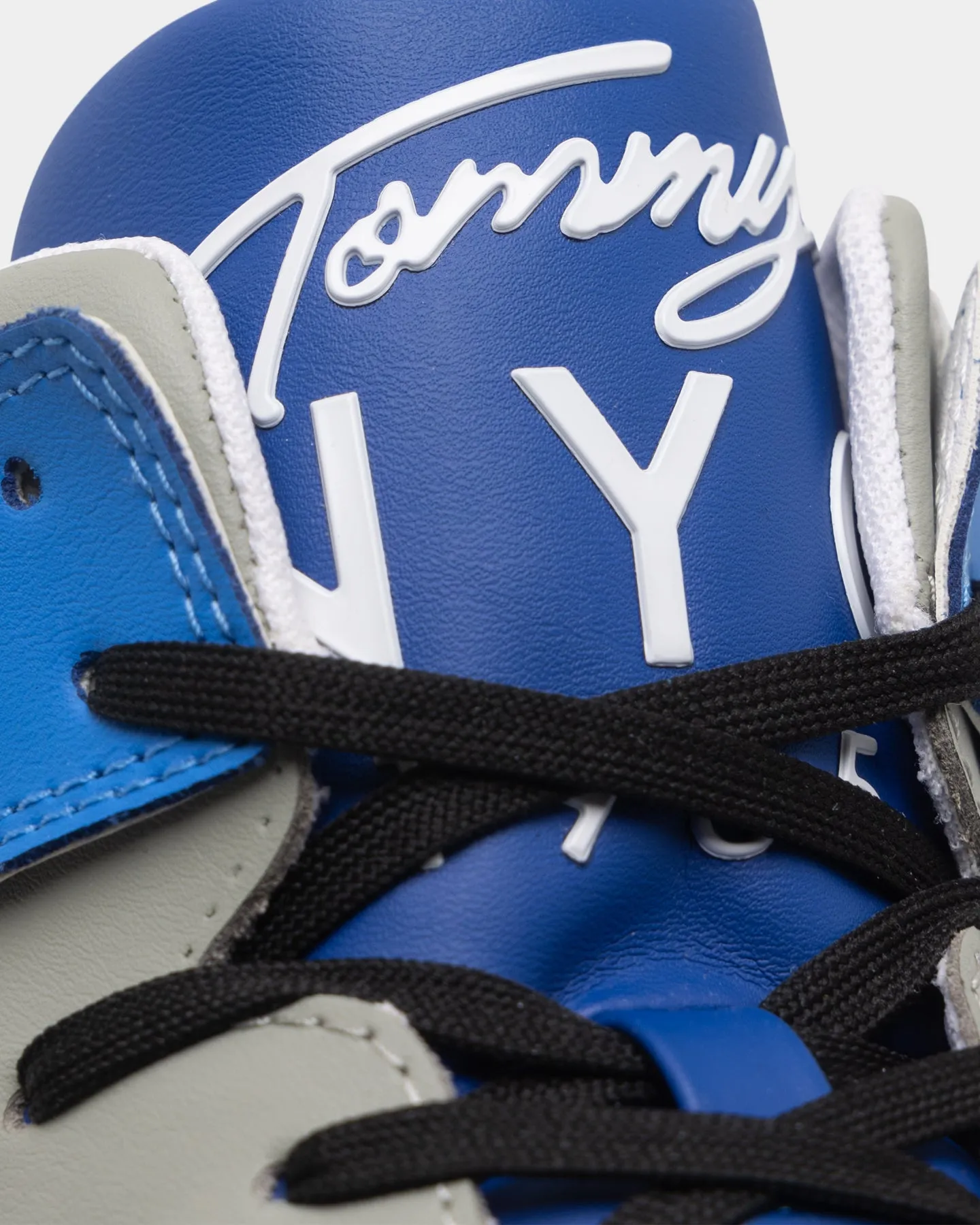 Tommy Jeans Mid Pop Basketball Trainers Cobalt