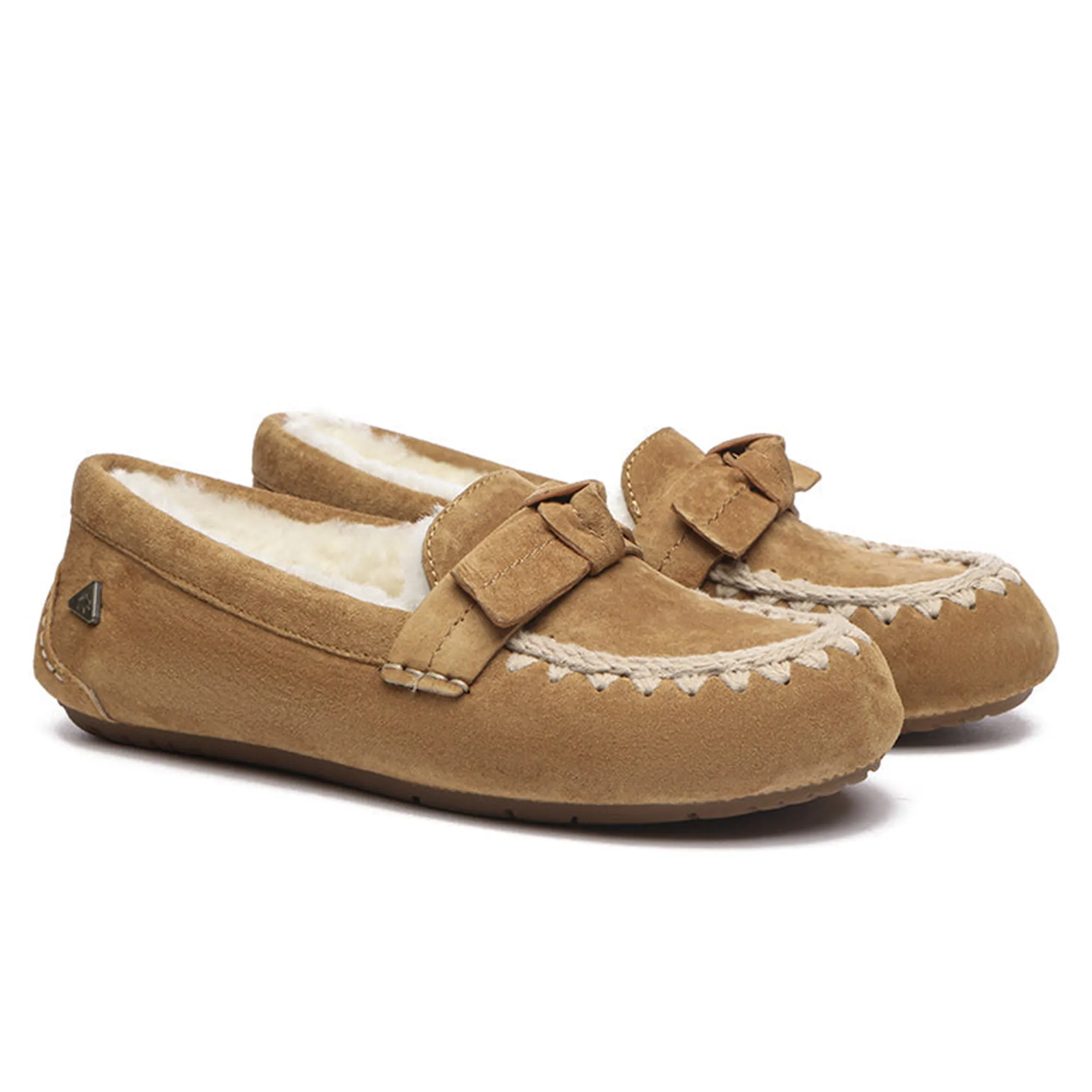 UGG Woven Bow Moccasin