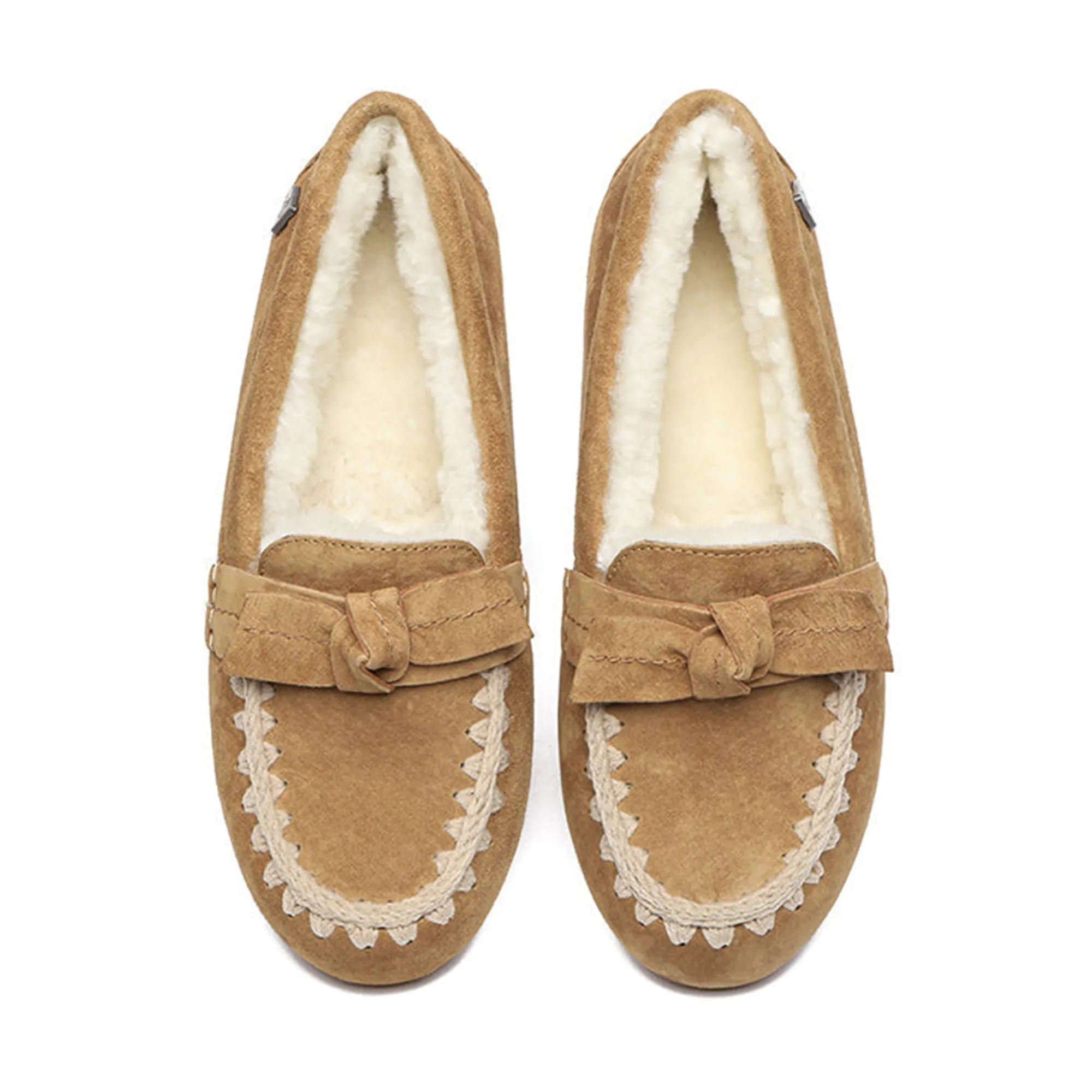 UGG Woven Bow Moccasin