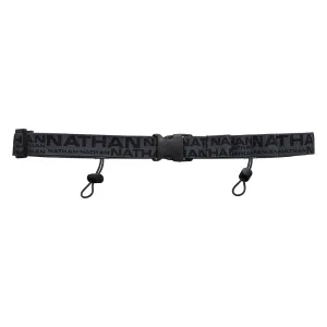 Unisex Race Number Nutrition Waistbelt - Charcoal/Black