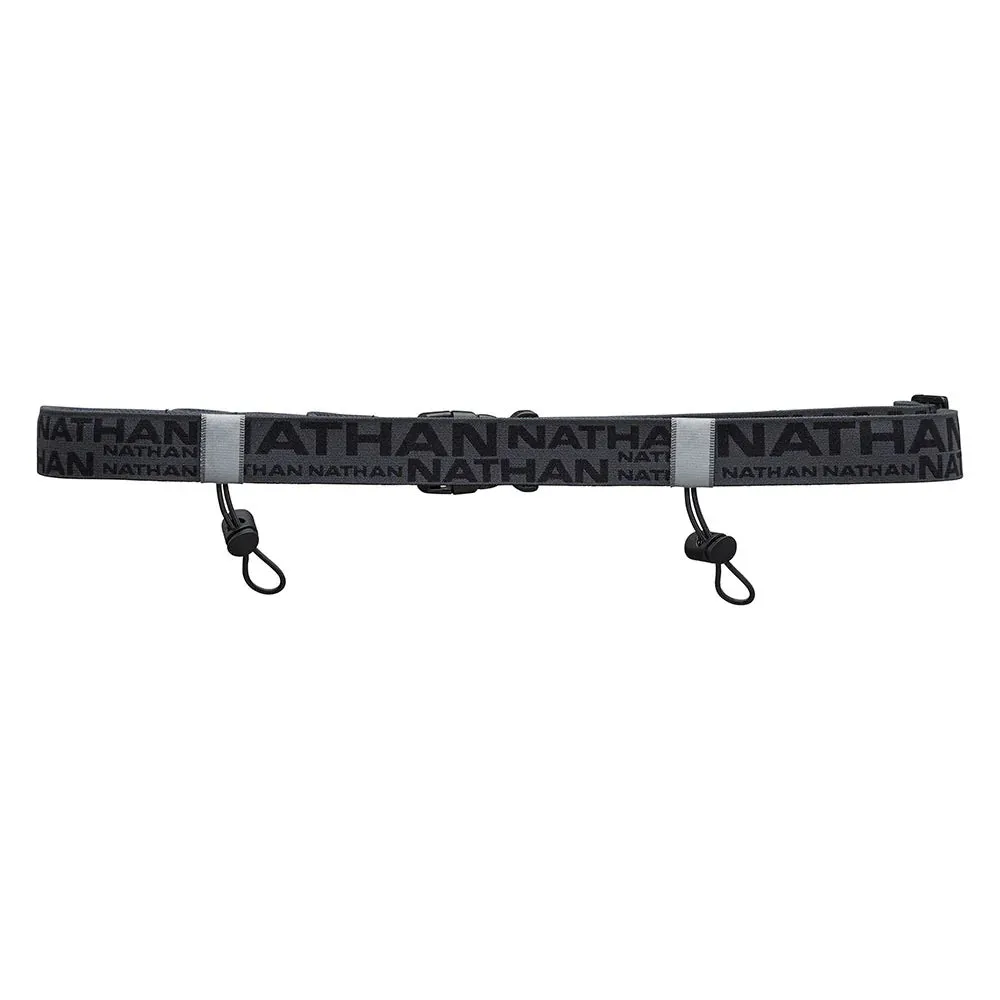 Unisex Race Number Nutrition Waistbelt - Charcoal/Black