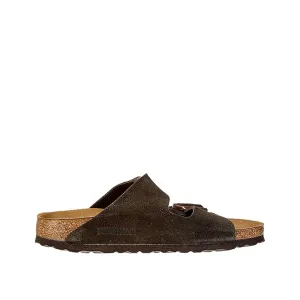 Unisex Shoes Birkenstock ARIZONA Soft Footbed Slide Sandals 0951311 MOCHA SUEDE