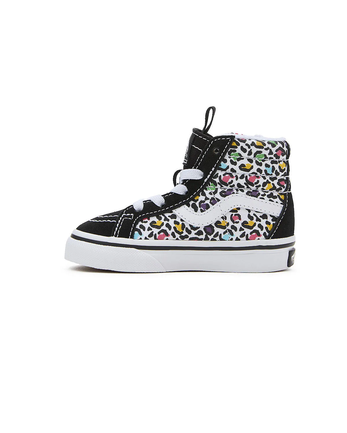 VANS Toddler Sk8-Hi Reissue Side Zip Animal Pop Trainers - Black