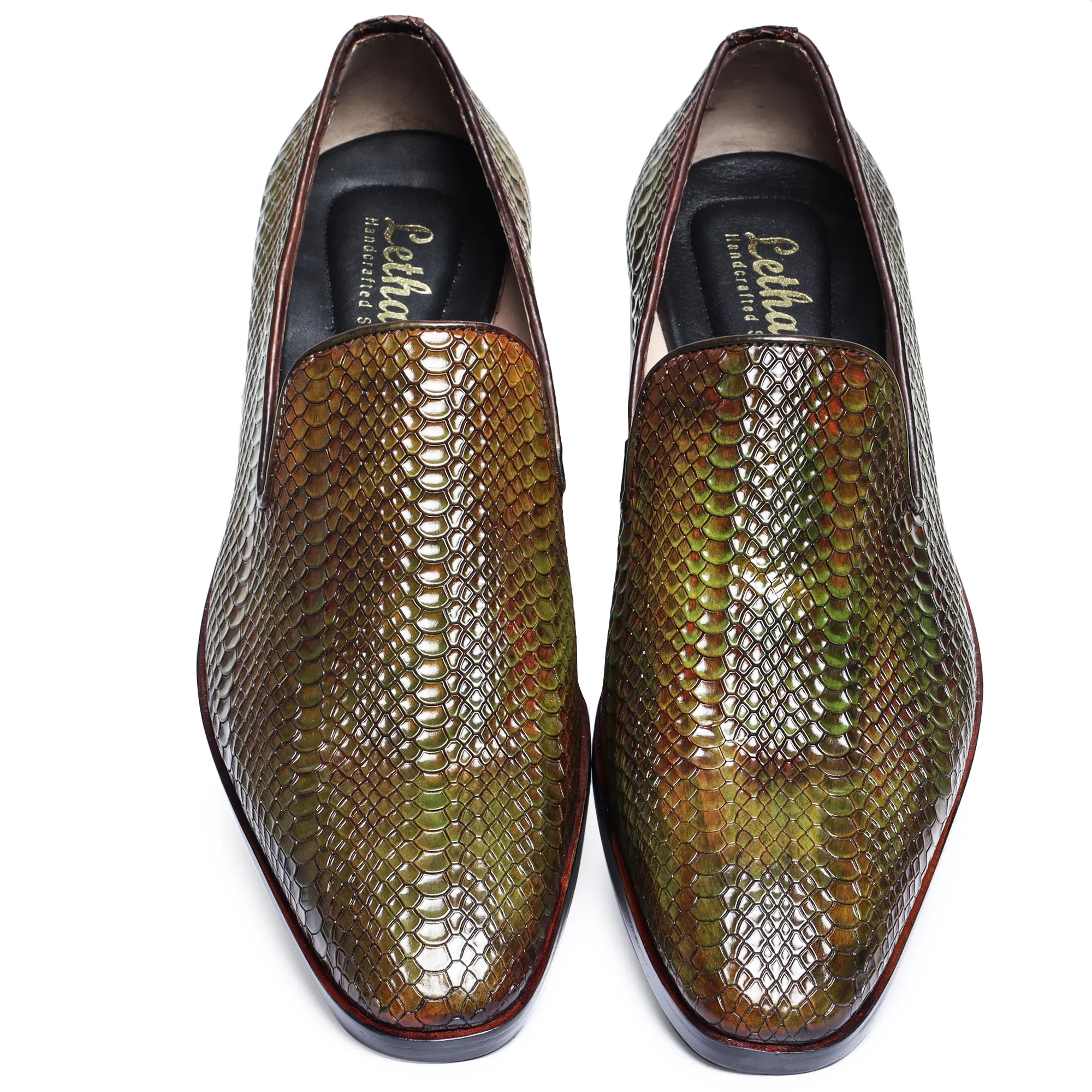 Venetian Loafers - Python Green