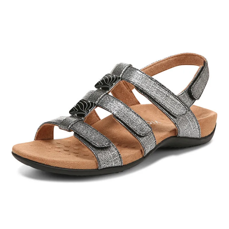 Vionic AMBER METALLIC ADJUSTABLE SANDAL