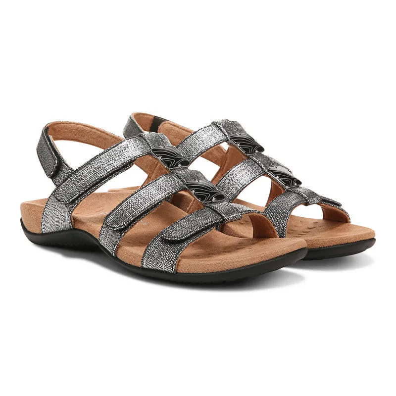 Vionic AMBER METALLIC ADJUSTABLE SANDAL