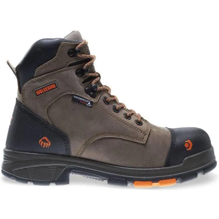 Wolverine Men's Blade LX Safety Toe WP Work Boot - Brown - W10653