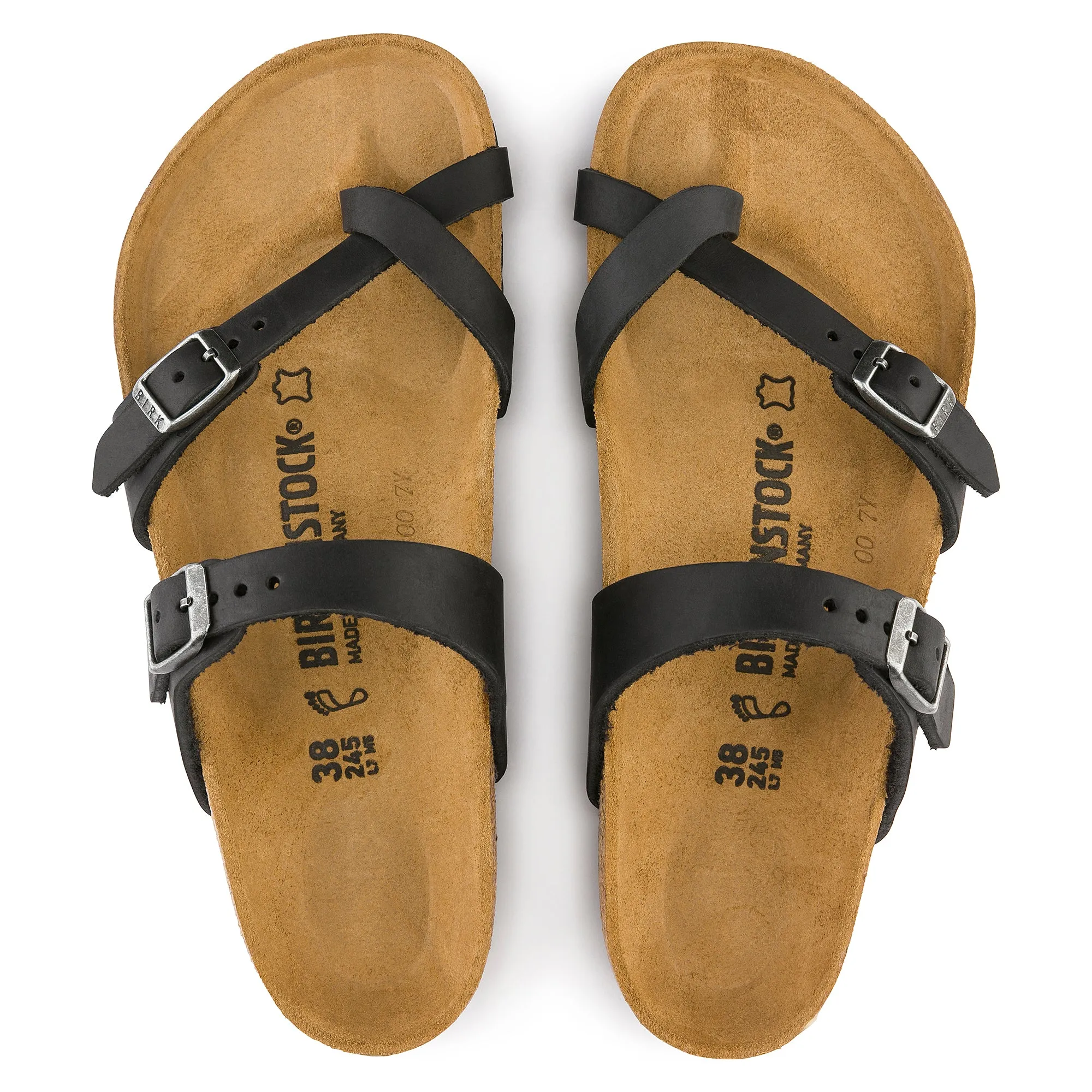 Women's Birkenstock Mayari Oiled Leather Color: Black