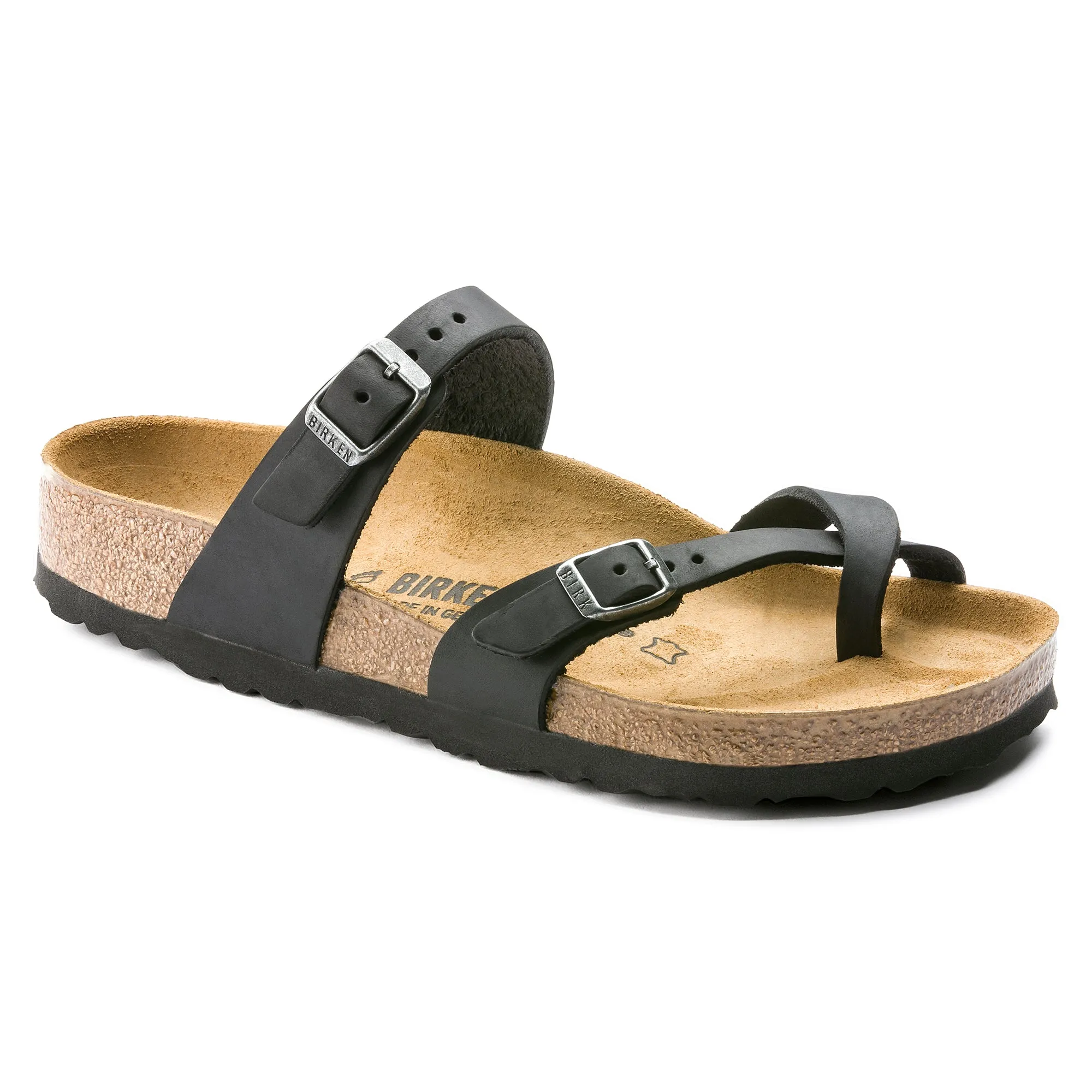 Women's Birkenstock Mayari Oiled Leather Color: Black