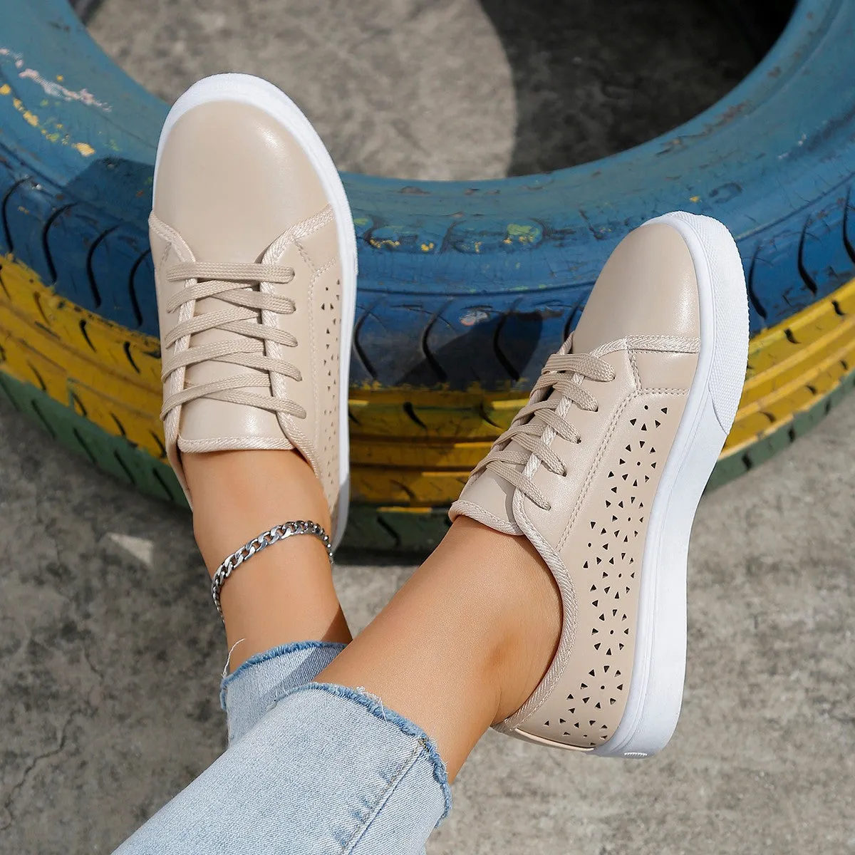 Womens Lace-up Walking Shoes