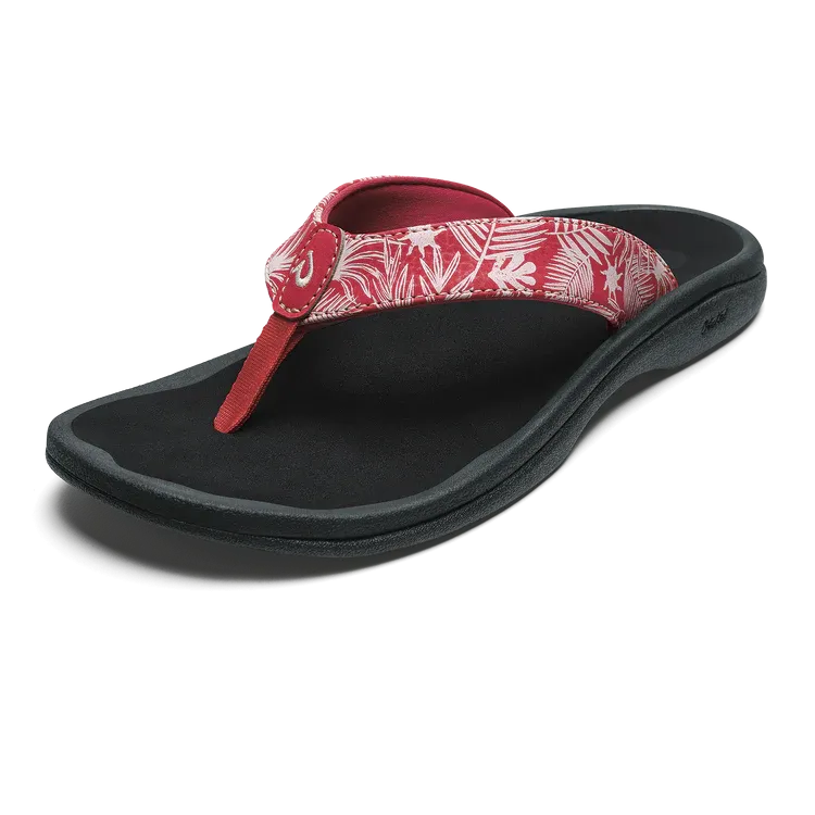 Women's Olukai 'Ohana Color: Lehua Flower / Onyx