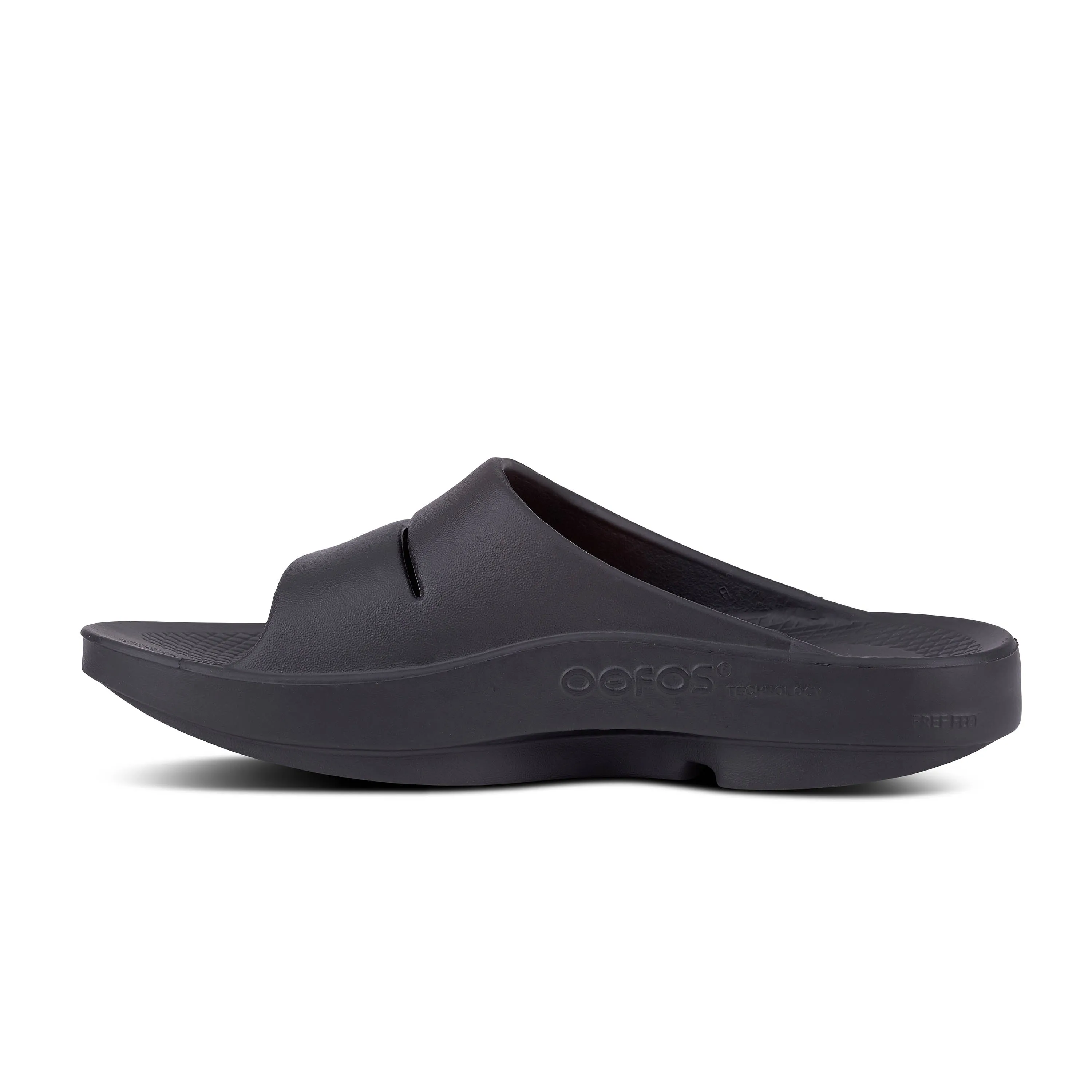 Women's Oofos OOahh Slide Color: Black