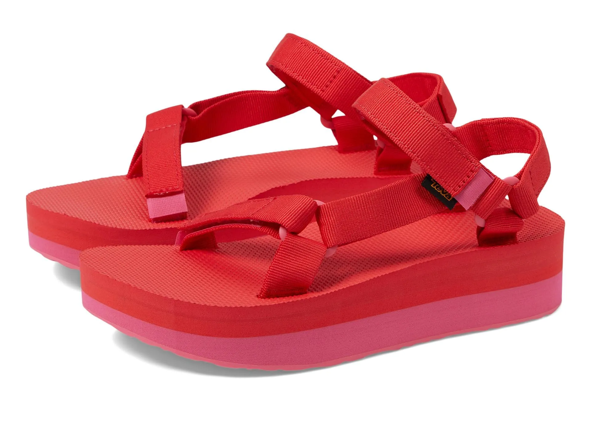 Women's Shoes Teva FLATFORM UNIVERSAL Strappy Sandals 1008844 HOT PINK