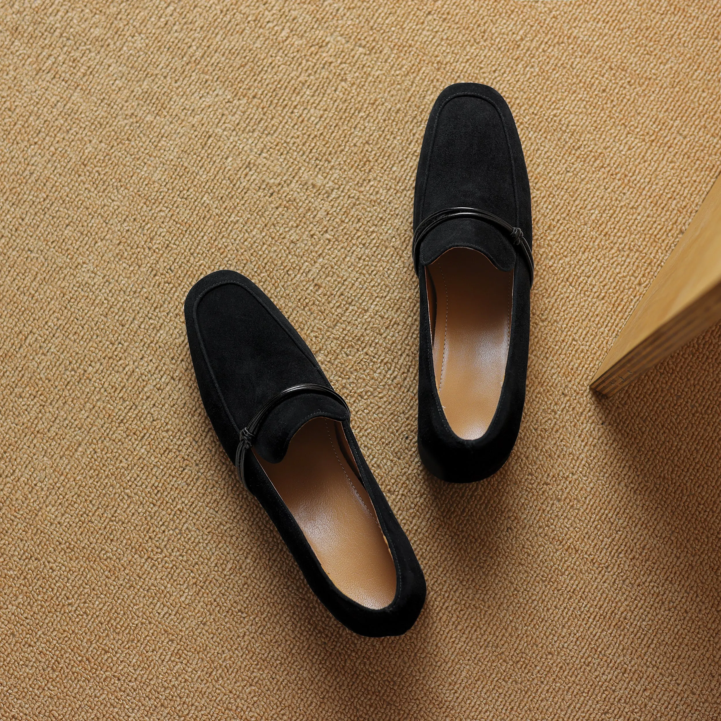 Women's Suede Leather Handmade Loafers "SuedeCraft Luxora"