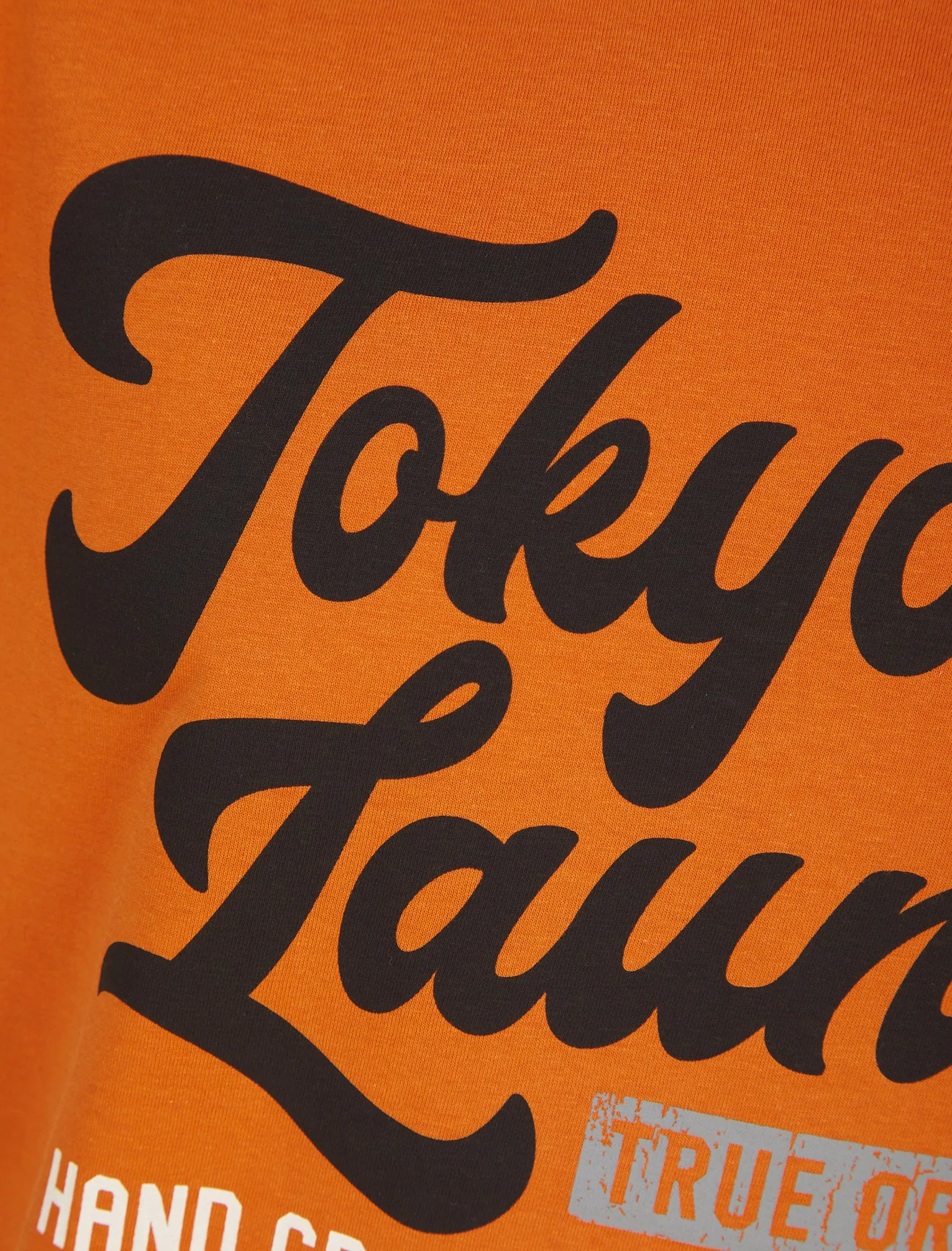 Woods Motif Cotton Jersey T-Shirt in Harvest Pumpkin - Tokyo Laundry