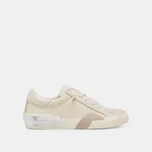 ZINA PLUSH SNEAKERS OFF WHITE WOVEN