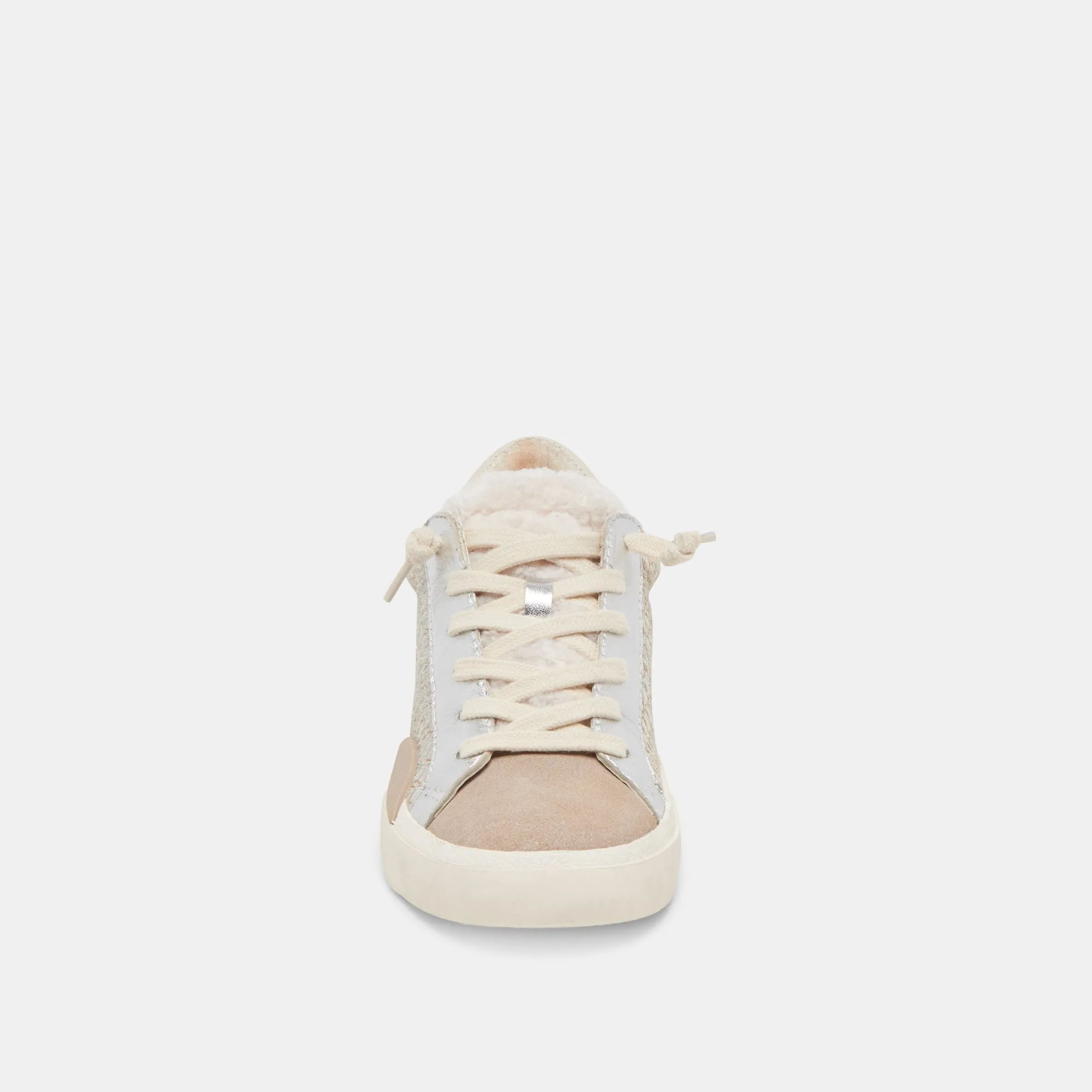 ZINA PLUSH SNEAKERS STONE CALF HAIR